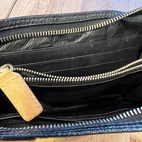 See by Chloe Black and Tan Leather Wristlet - Picture 10 of 13